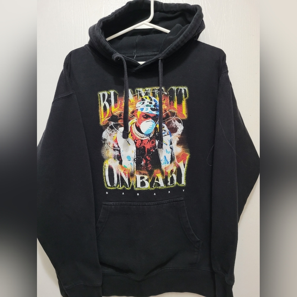 Mens Blame It On Baby band  Hoodie